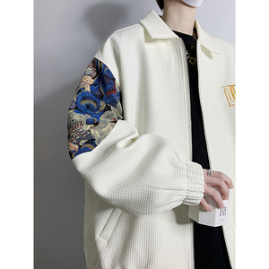 26新款小香风小熊撞色拼接潮流上衣夹克外套504-W662-P65图片