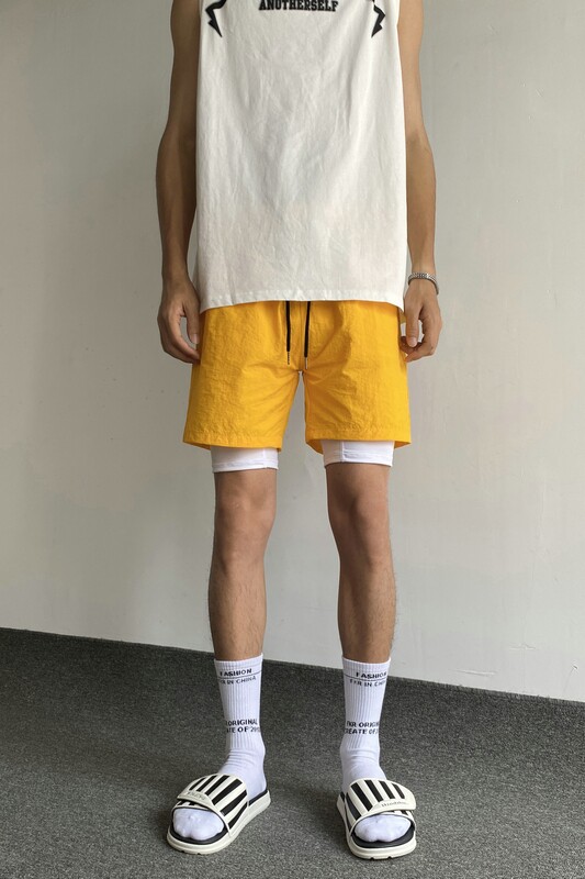夏季新款美式高街4分裤男女十三色沙滩裤M-5XL504-K02-P15,男装休闲裤,星座504