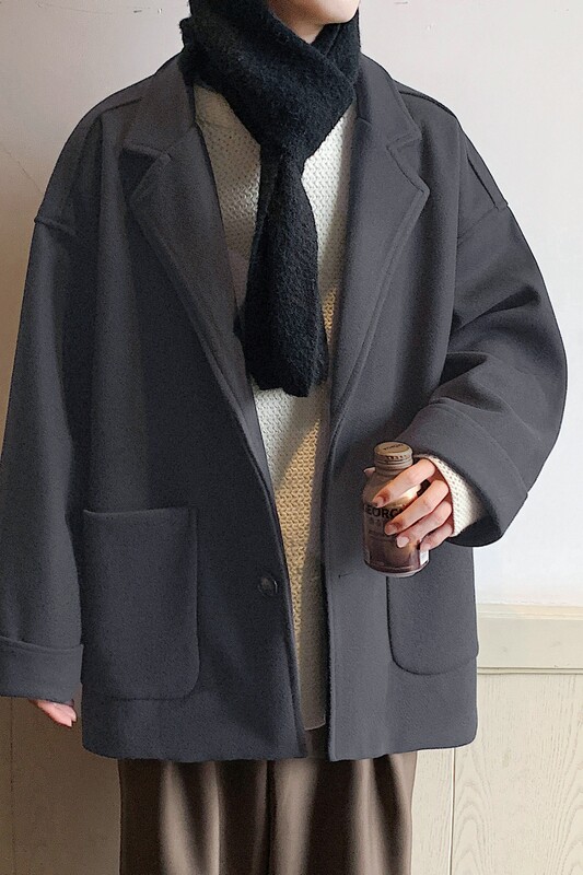 加棉加厚情侣毛呢大衣风衣外套潮504-F900-P70（加棉P90控128）,男装风衣,星座504