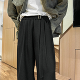 2026新款垂感小西裤休闲裤男女情侣学生直筒裤潮504-K129-P55，男装休闲裤，星座504