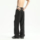 2025新款港风男女潮流多折微喇叭西裤长裤子潮504-K831-P40控68，男装西裤，星座504