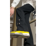 2026新款美式高街拼接牛仔裤潮流微喇叭裤长裤504-K185-P55控78，男装牛仔裤，星座504