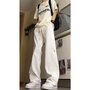 2026新款潮流高级感牛仔裤直筒裤休闲裤长裤子潮504-K836-P55控78图片