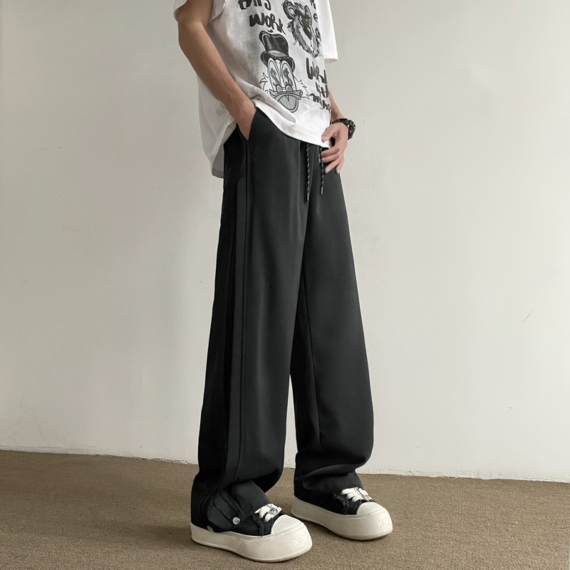 26新款潮牌美式高街解构设计西裤休闲直筒长裤504-K190-P55控78，男装西裤，星座504