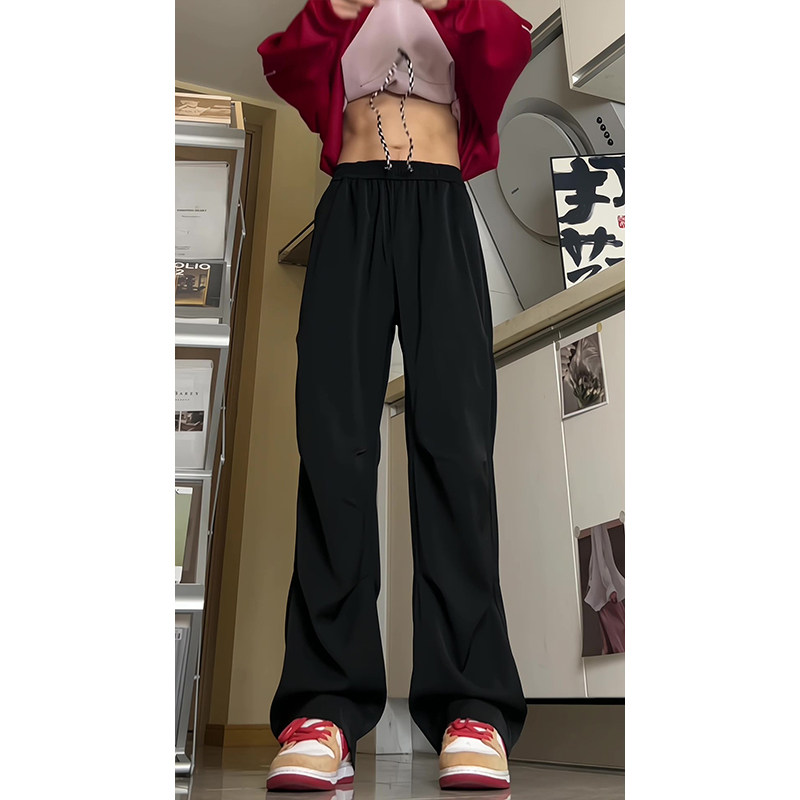 26新款褶皱垂感直筒小西裤休闲裤直播长裤潮504-K173-P55控78,男装西裤,星座504