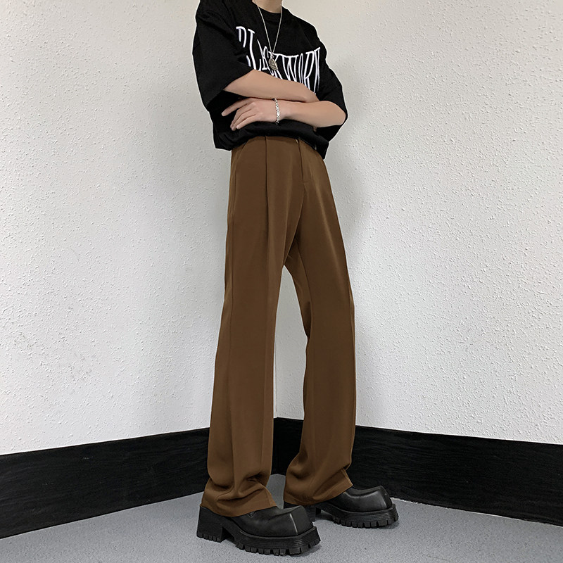 cleanfit高弹垂感喇叭西裤加长休闲裤-直播品控-504-K162-P55控78,男装西裤,星座504