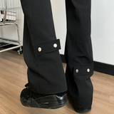 2026港风新款学生男女微喇叭拼接冲锋裤休闲裤潮504-K837-P45控68，男装休闲裤，星座504