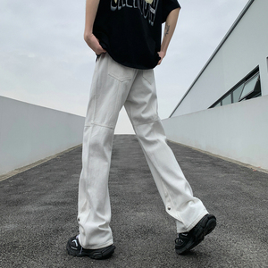 26新款男女学生美式高街牛仔裤休闲裤长裤潮504-K153-P55控78图片