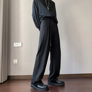 25新款送腰带冰丝垂感西裤痞帅休闲长裤直播品质504-K161-P45控68图片