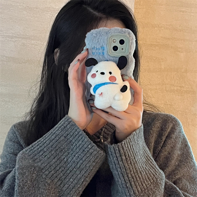 秋冬毛绒壳适用华为mate60pro手机壳全包mate50/40pro/30保护套Pura70支架P60卡通P50pro全包软壳P40保护壳女