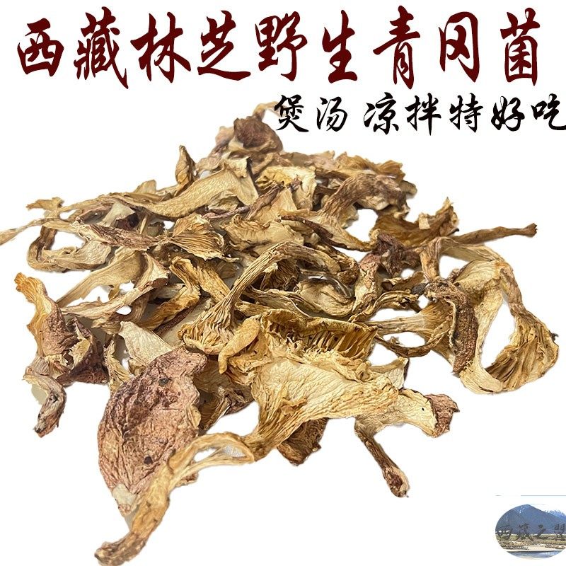 250克包邮 西藏野生青冈菌 干片  青冈菌 煲汤凉拌 原始森林野生