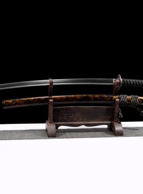 龙泉市刀剑T10烧刃武士打刀手工
