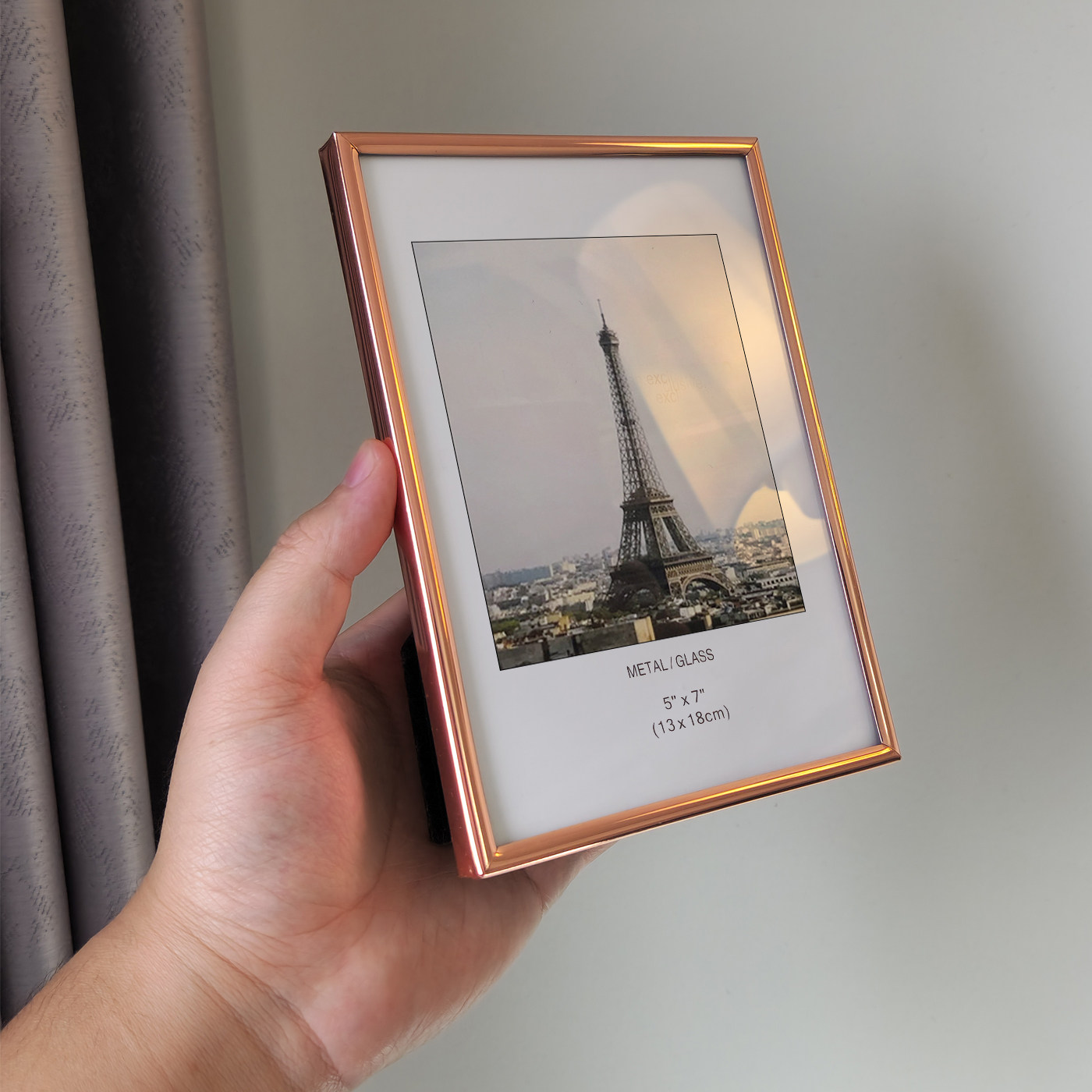 轻奢婚纱照相框摆台金属窄边高级感 6寸7寸8寸10A4照片框桌面摆件