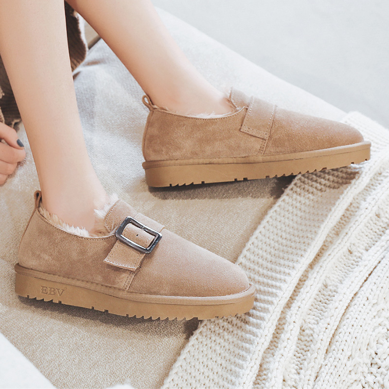 2023年冬季新款真皮女加厚雪地靴