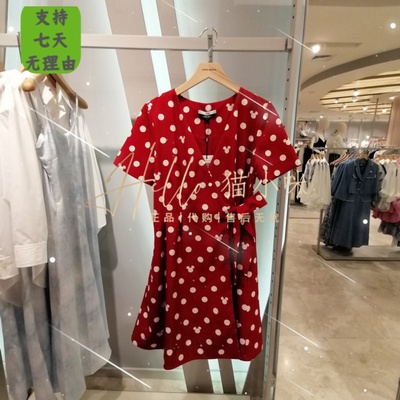 皇冠店 Vero Moda 2023秋新款专柜正品女波点系带连衣裙32336Z005