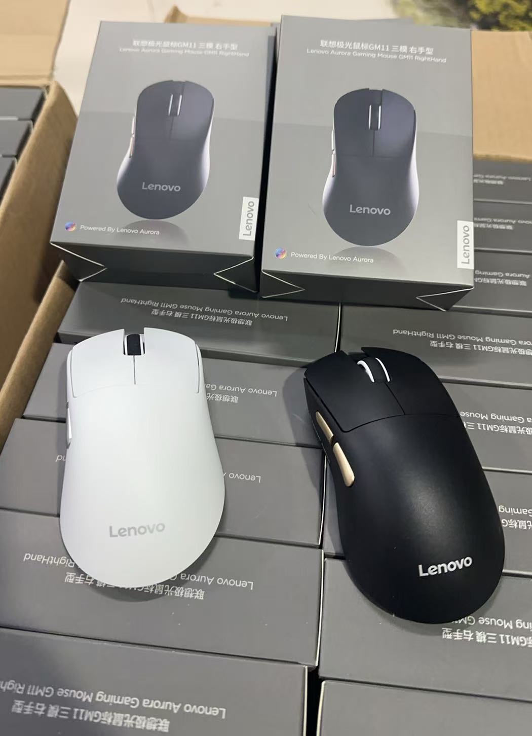 联想GM11三模无线游戏右手型鼠标蓝牙2.4g电竞办公通用送鼠标垫