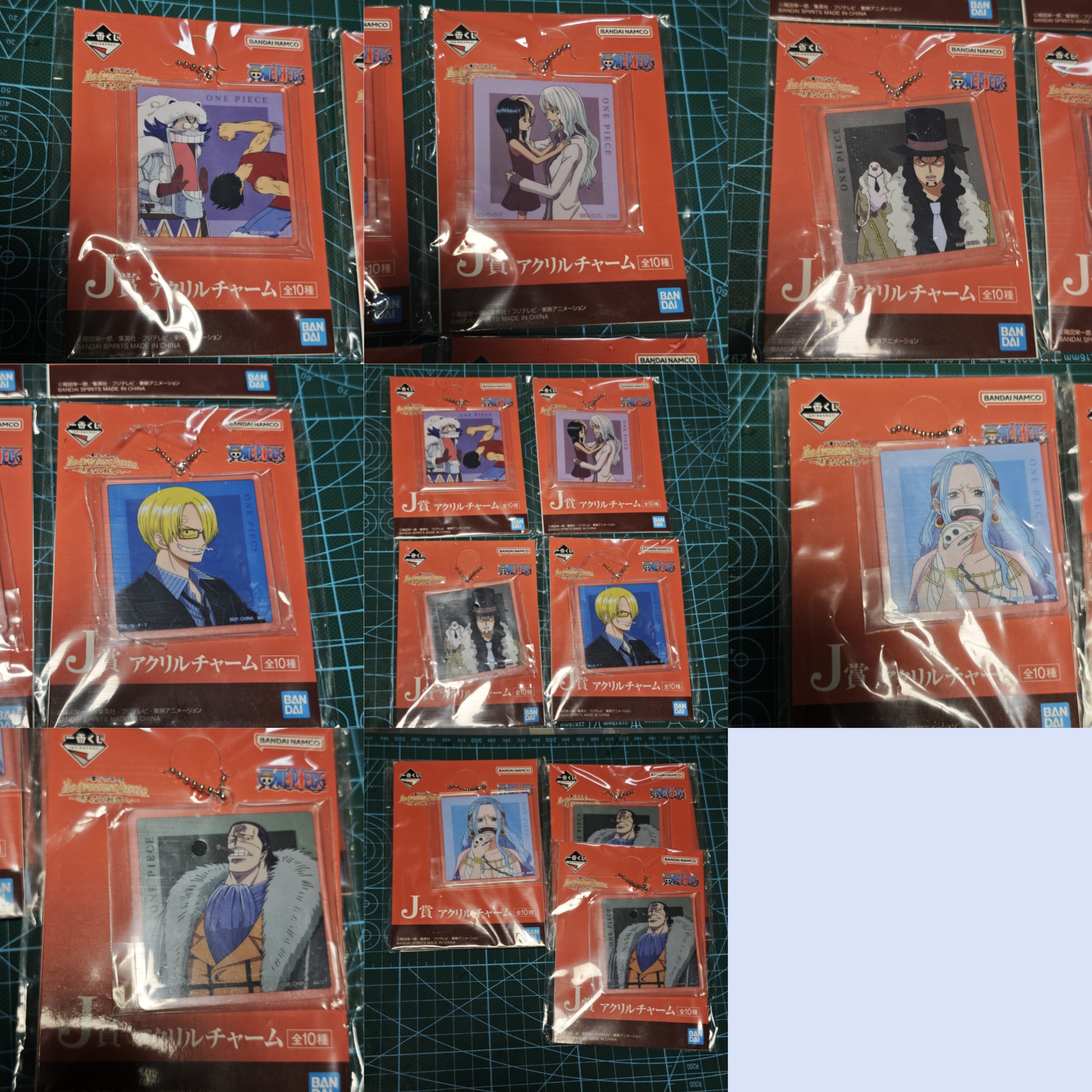 万代海贼王伟大航路一番J赏亚克力挂件妮可罗宾薇薇克洛克达尔