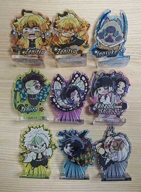 Tomy鬼灭之刃扭蛋pita贴脸亚克力立牌不死川实弥富冈义勇宇髓天元