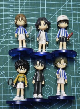 konami网球王子J mini盒蛋Q版越前龙马摆件切原赤也手冢国光包邮