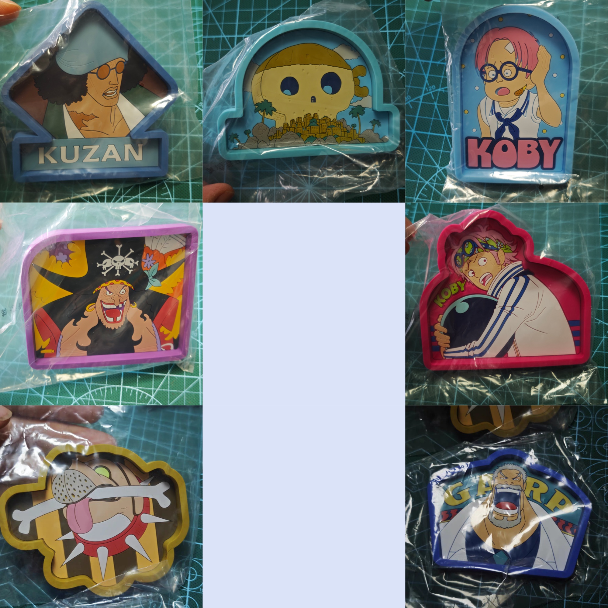 万代航海王海贼王传说的英雄一番赏橡胶杯垫克比黑胡子青雉卡普