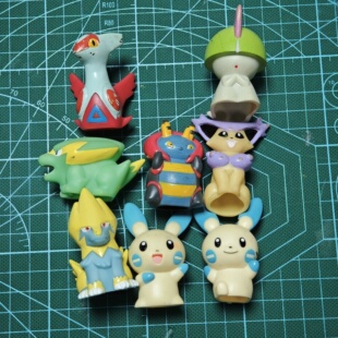 宠物小精灵宝可梦万代指人电萤虫负电拍拍拉鲁拉斯优雅猫