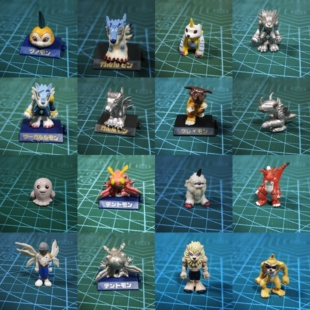 数码宝贝万代扭蛋森永食玩盒蛋甲虫兽海狮兽加布兽加鲁鲁兽暴龙兽