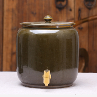 景德镇陶瓷米缸酒坛水缸20斤30斤储物罐陶瓷泡菜坛泡酒坛防虫防潮