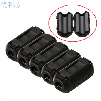 全新TDK磁环 扣式 可拆卸夹扣式滤波器 内径3.5/5/5.5/7/9/13mm