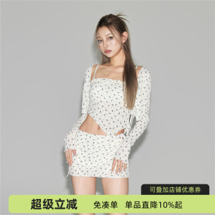 蘇拉娜公主三件套分體泳衣女保守顯瘦遮肚裙式 度假泡溫泉泳裝 長(zhǎng)袖