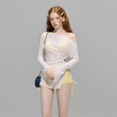 苏拉娜公主三件套分体泳衣女高级感2025新款 比基尼沙滩泡温泉泳装