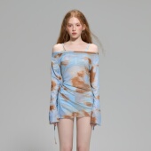 苏拉娜公主三件套分体泳衣女保守显瘦遮肚长袖 平角小胸泡温泉泳装