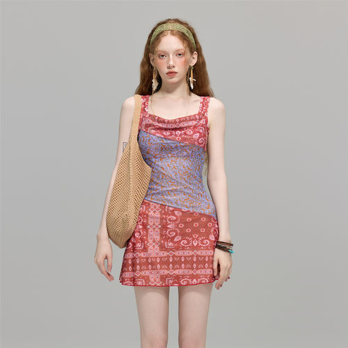 苏拉娜公主分体泳衣女保守显瘦