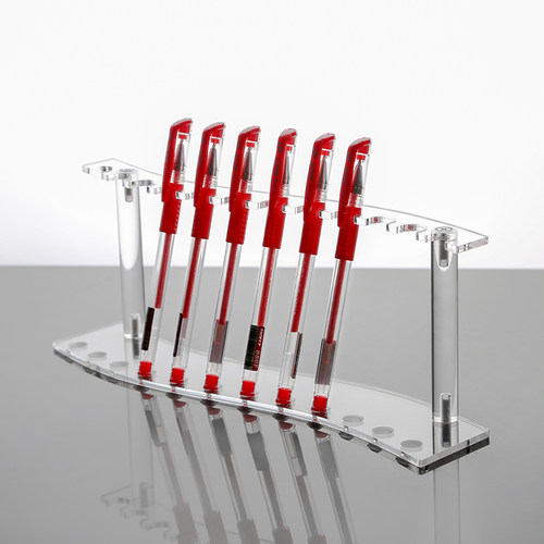 定制笔搁有机玻璃透明文具店笔架