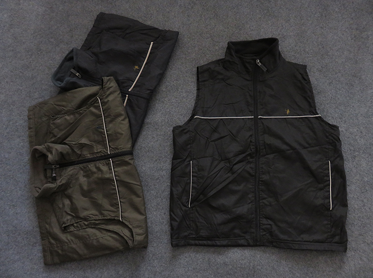 外贸运动薄棉钓鱼防泼水保暖马甲