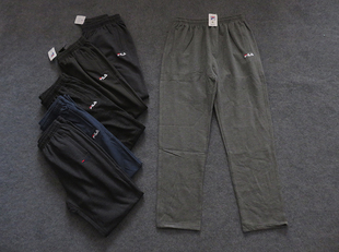 外贸男士春秋款内里薄绒卫裤运动裤休闲裤男款