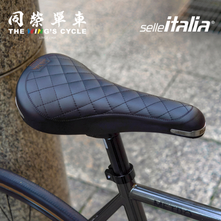 Turbo自行车经典 复古坐垫城市通勤真皮鞍座 italia 意大利Selle