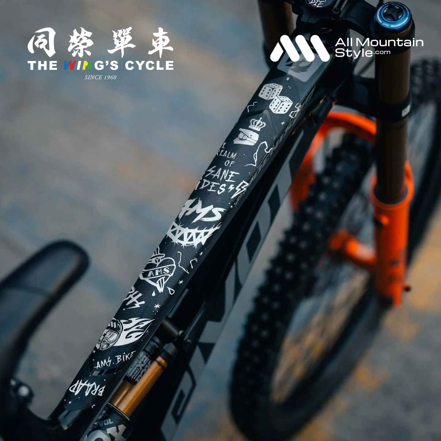 AMS车架保护贴加强版防刮防磨