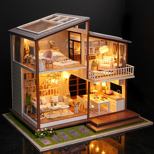 智趣屋大别墅生日礼物房子模型