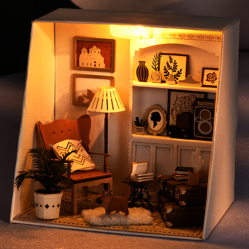 智趣屋diy小屋纸尖生活微缩3D