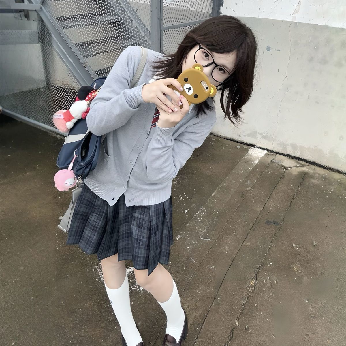 日系秋冬长袖针织衫开衫毛衣女