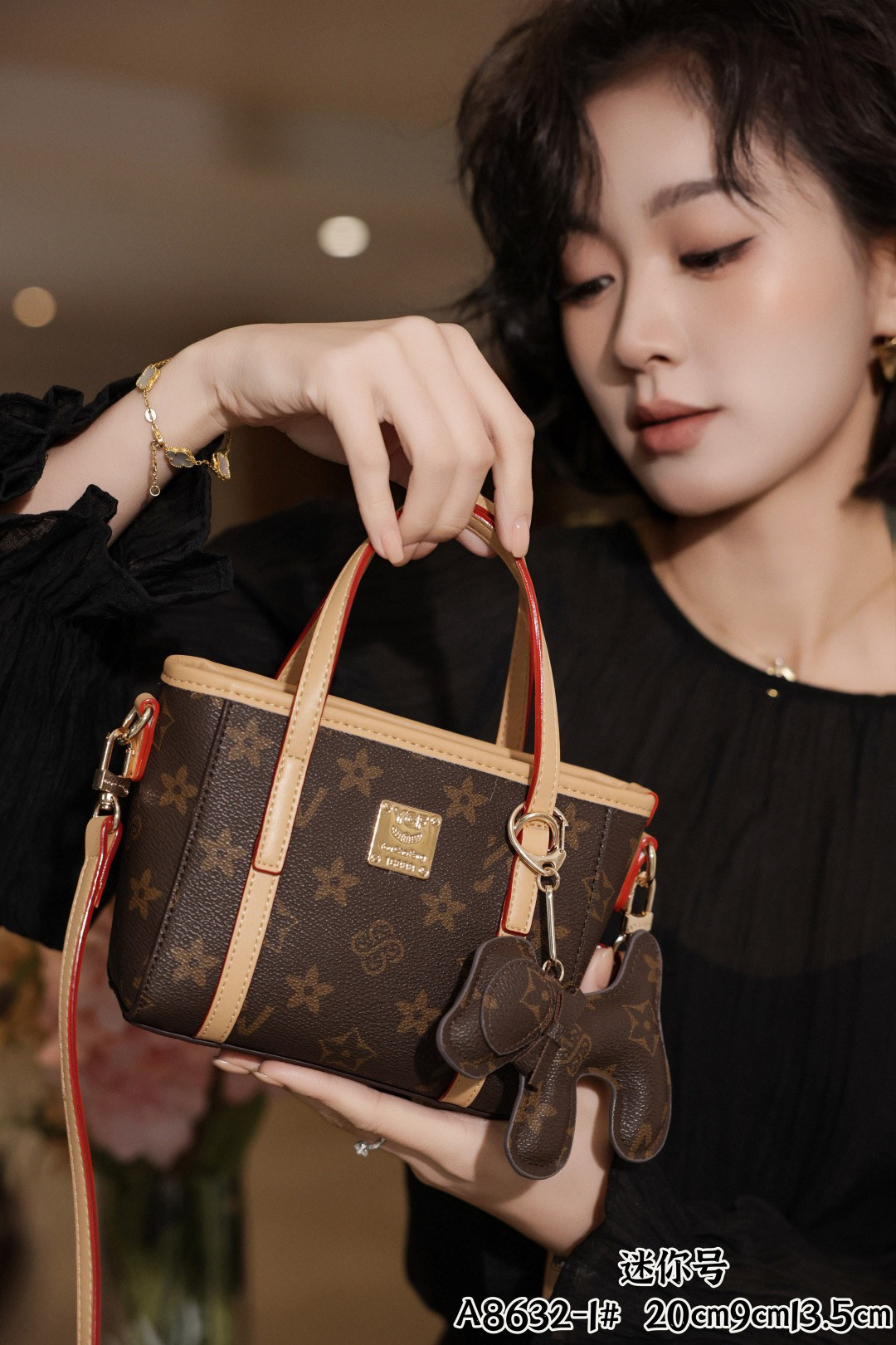 优草坊2025新款女包经典高级感时尚菜篮子托特女包百搭韩系小拎包