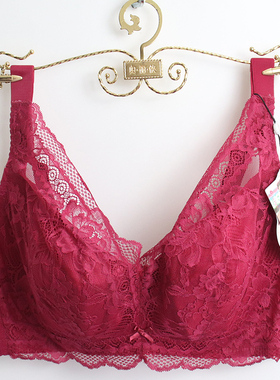 新款正品奥丽侬内衣薄款全罩杯调整收副乳蕾丝大胸显小文胸OW8728