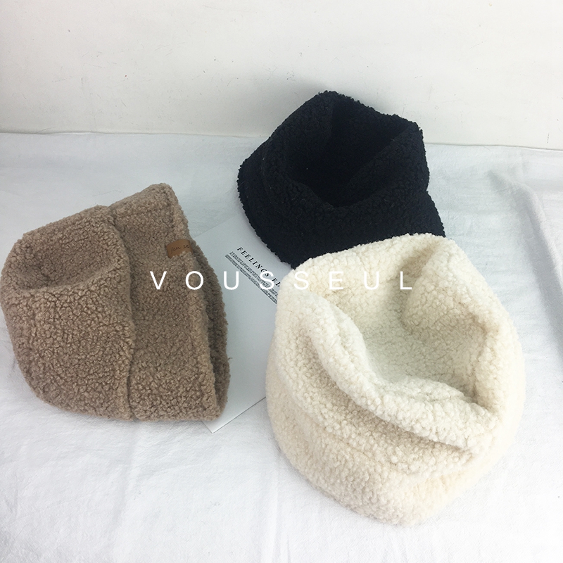 保暖羊羔毛可折叠水桶帽