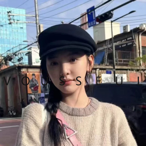 逛街鸭舌帽女不规则秋冬明星同款