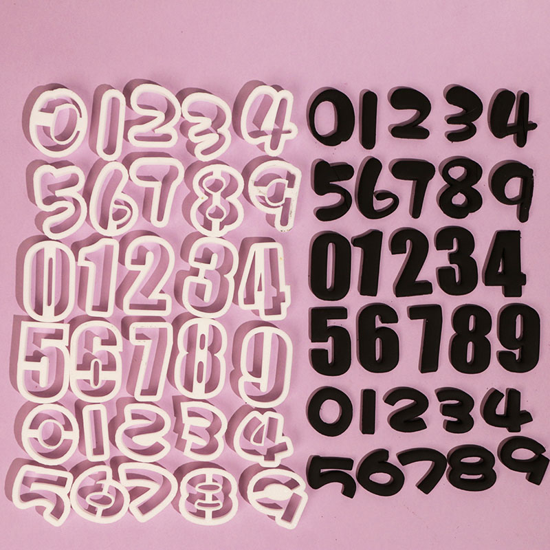 新年数字可爱生日蛋糕翻糖DIY花样造型烘焙切模具