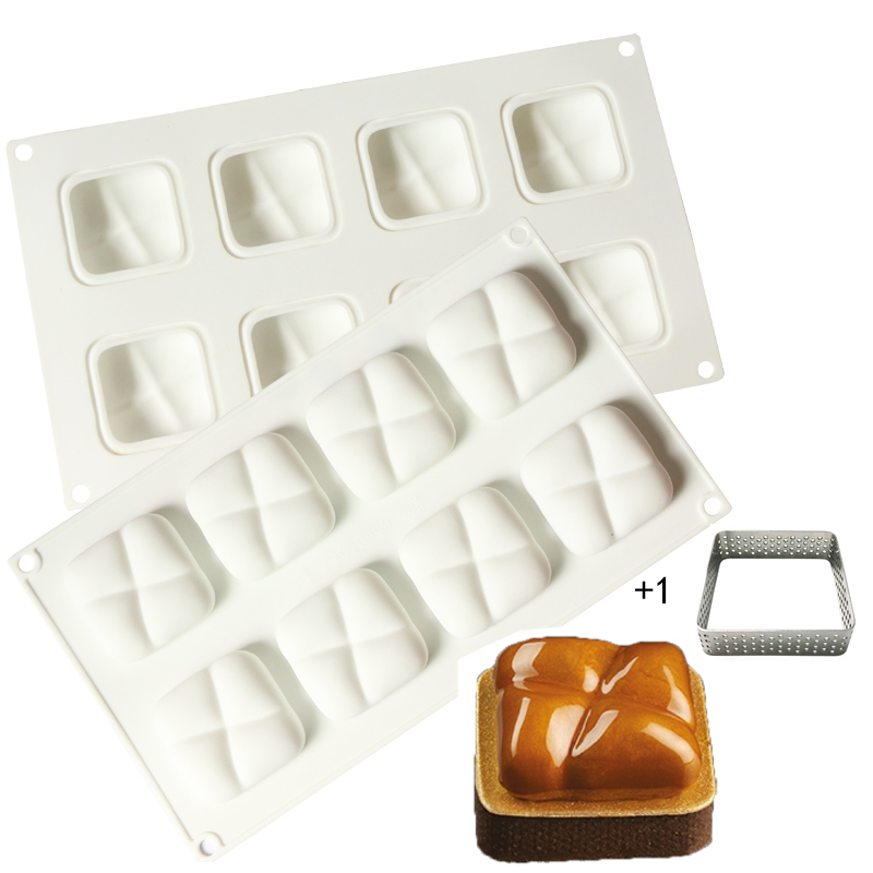 石头慕斯挞塔圈装饰硅胶模具 法式西点慕斯矽胶模