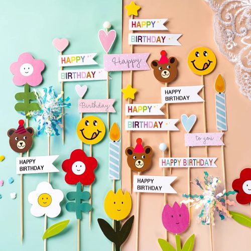 韩国蛋糕纸质插排ins风蛋糕插件