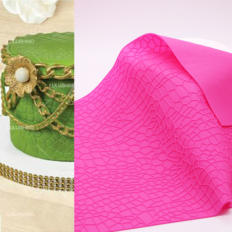 鳄鱼皮包包纹理翻糖模具