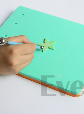 5孔翻糖花海绵垫塑性花蛋糕泡沫垫8头丸棒球棒花茎板晾花托花茎板