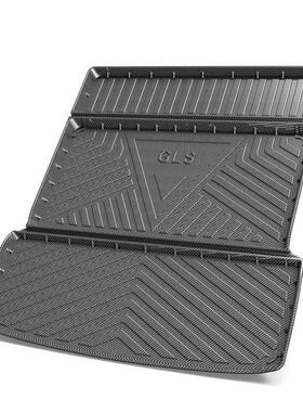 奔驰GLS350GLS400 GLS500GLS450GLS550GL专用橡胶TPV防水后备箱垫